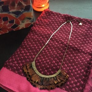 Anthro Feather necklace